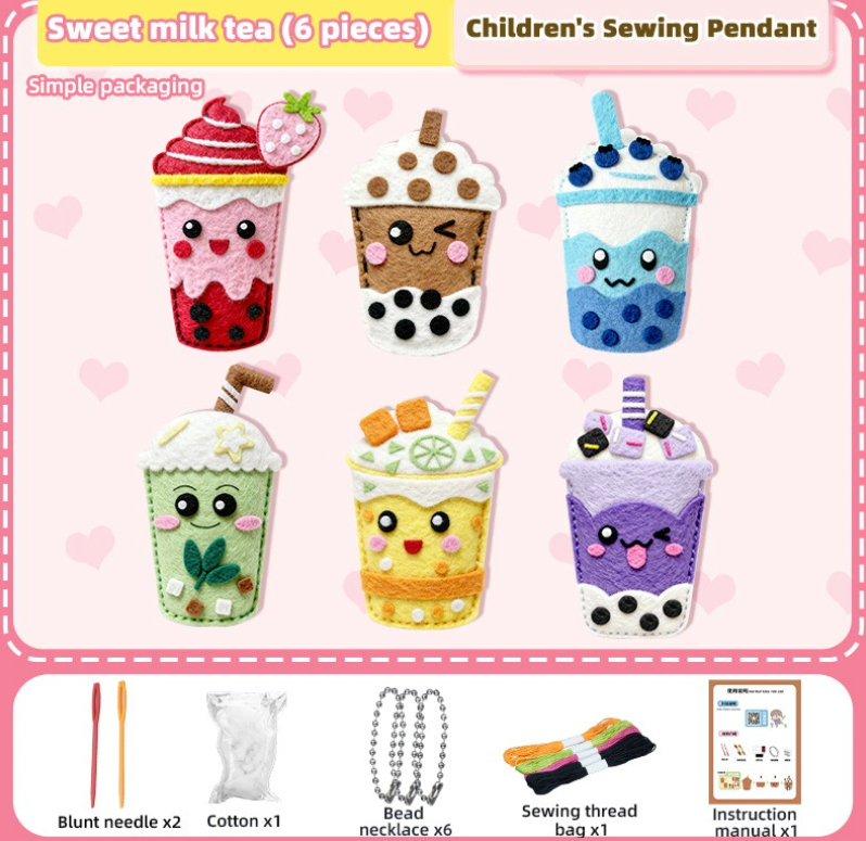 Sewing Kit Kids Felt Craft Toy Set