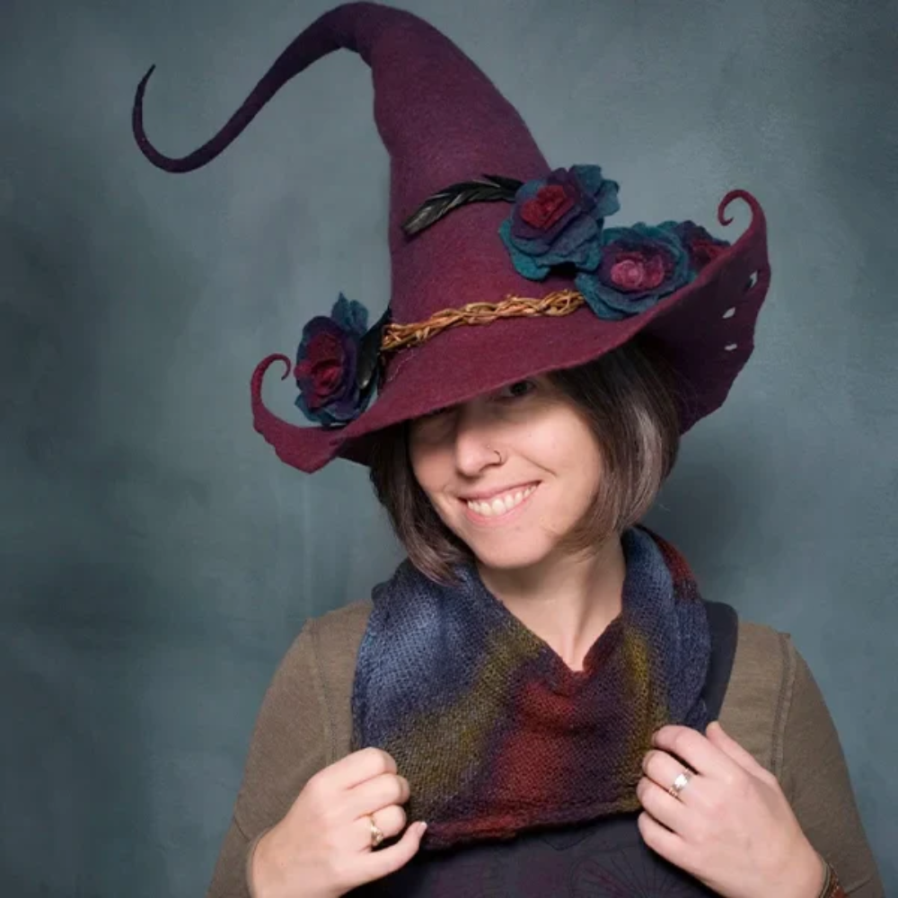 Witch Hat Handmade Merino Wool Felt