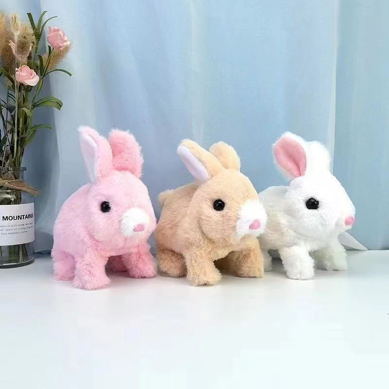 Plush Bunny Toy Soft Hopping Rabbit