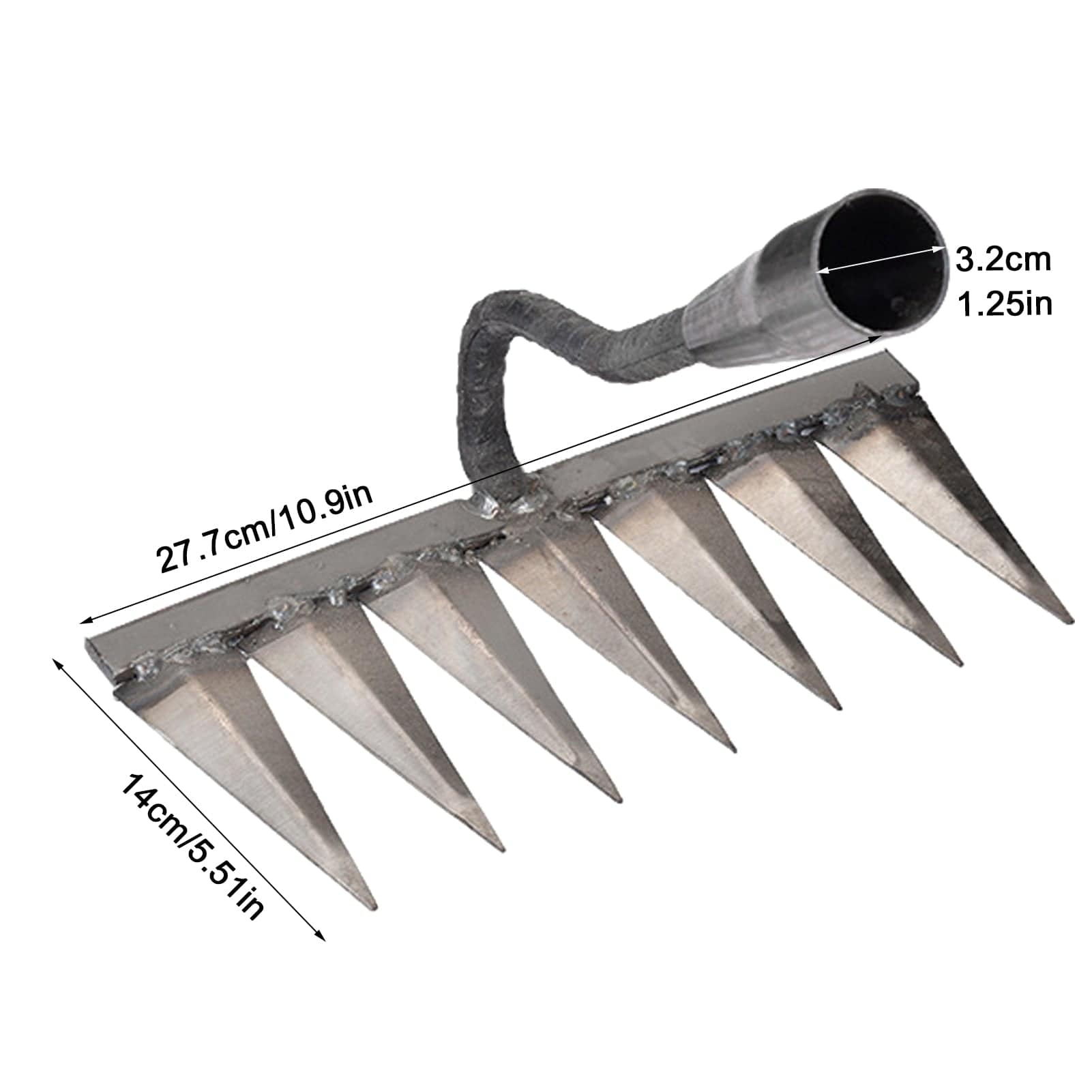 RootRake Pro | Heavy-Duty Garden Rake for Landscaping