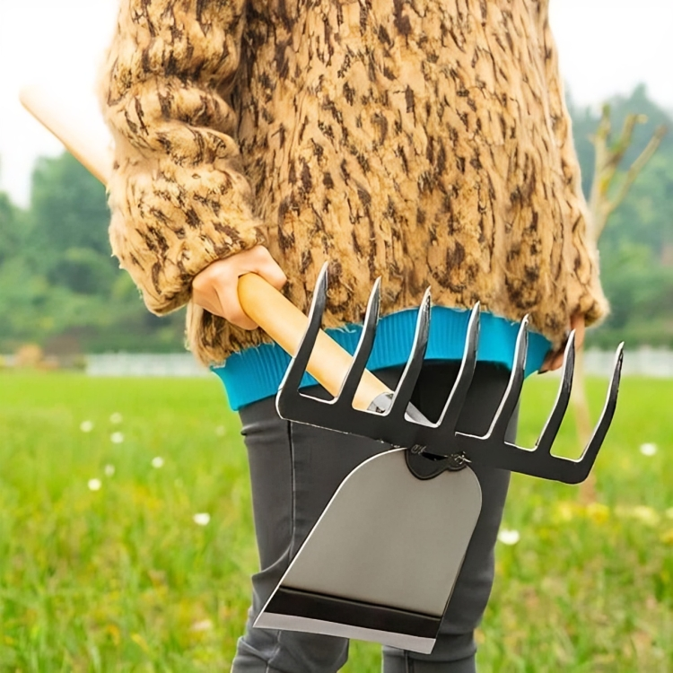 GardenMaster 2-in-1 | Rastrello e zappa robusti per la preparazione del terreno