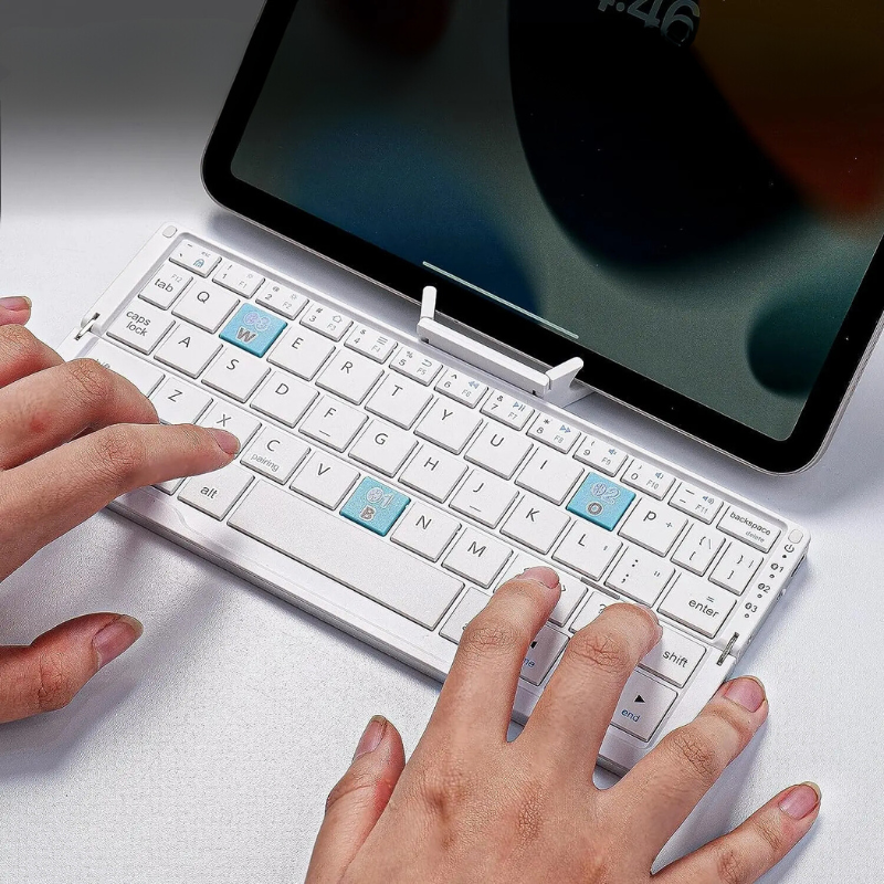 Bluetooth Keyboard with Stand for Tablet Devices