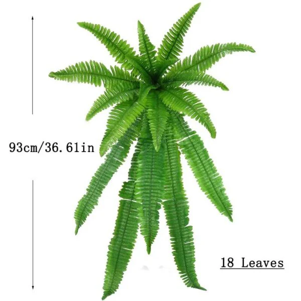 Lifelike UV-Resistant Artificial Fern Plant - Image 5