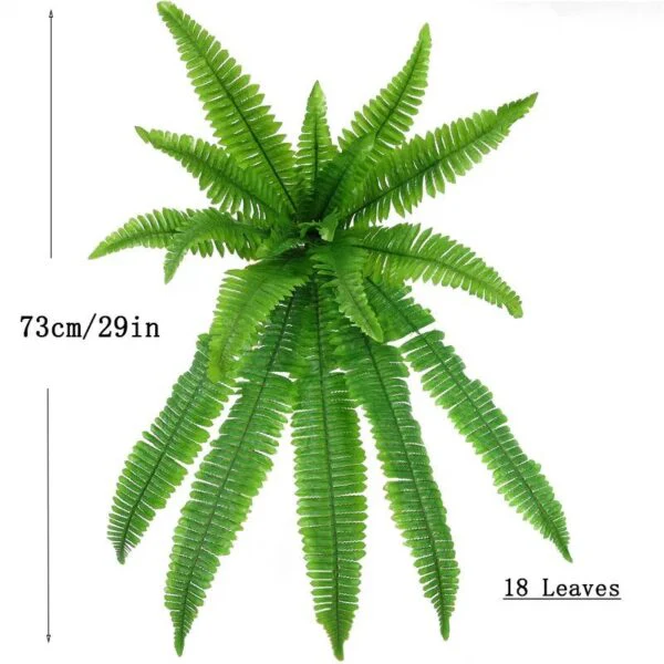Lifelike UV-Resistant Artificial Fern Plant - Image 6