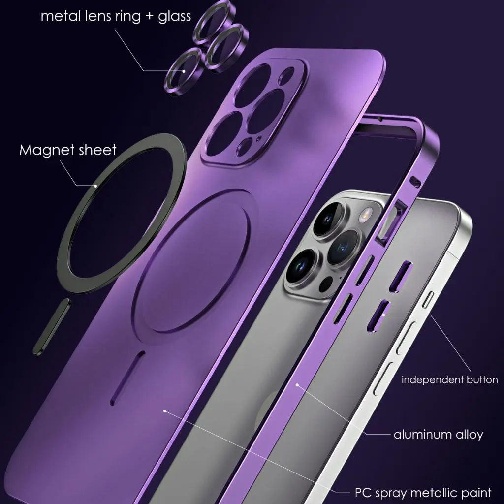 Magnetic Metal Case | Sleek Protection for iPhone