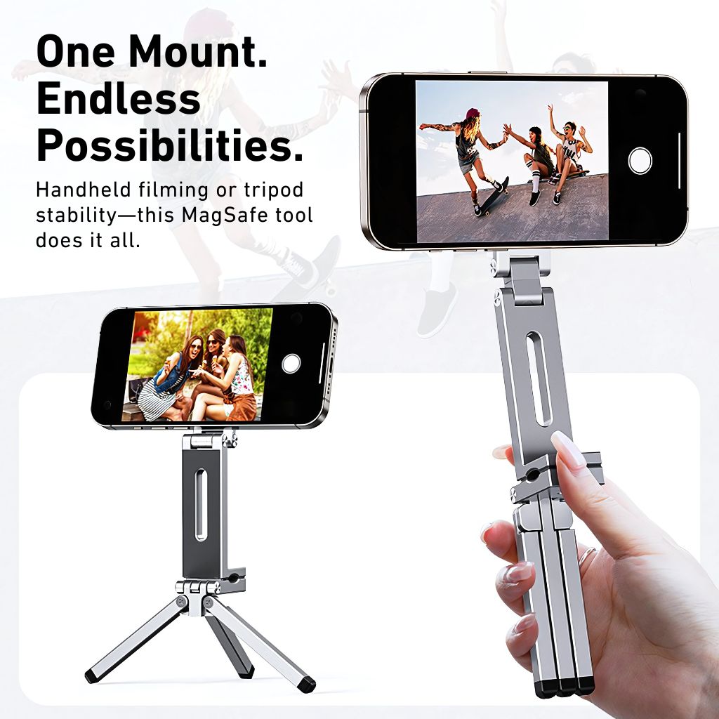 Phone Holder Stand with Magnetic Aluminium Base