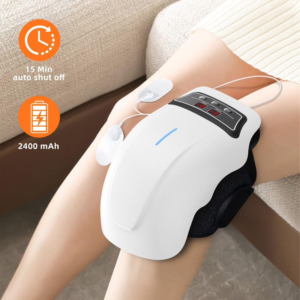 Massager Heated Knee Therapy Adjustable Strap Rechargeable Device