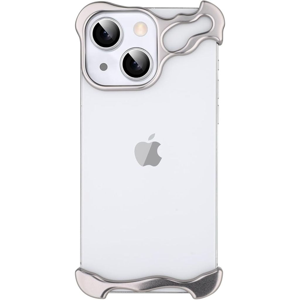 iPhone Case Clear Minimalist Metal Edge Design