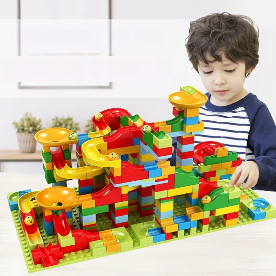 Marble Run Building Blocks Toy Set