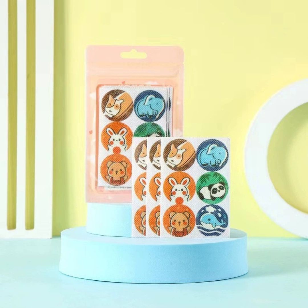 Insect Repellent Animal Print Kids Stickers