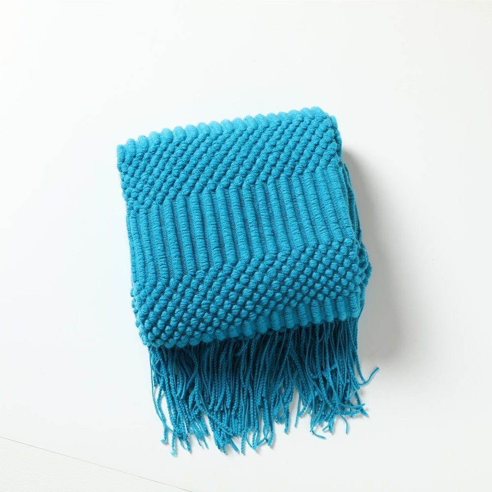 Blanket Knitted Sofa Throw Scandinavian Style