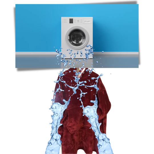 ポケット付きオーバーサイズフリースフーディーブランケット