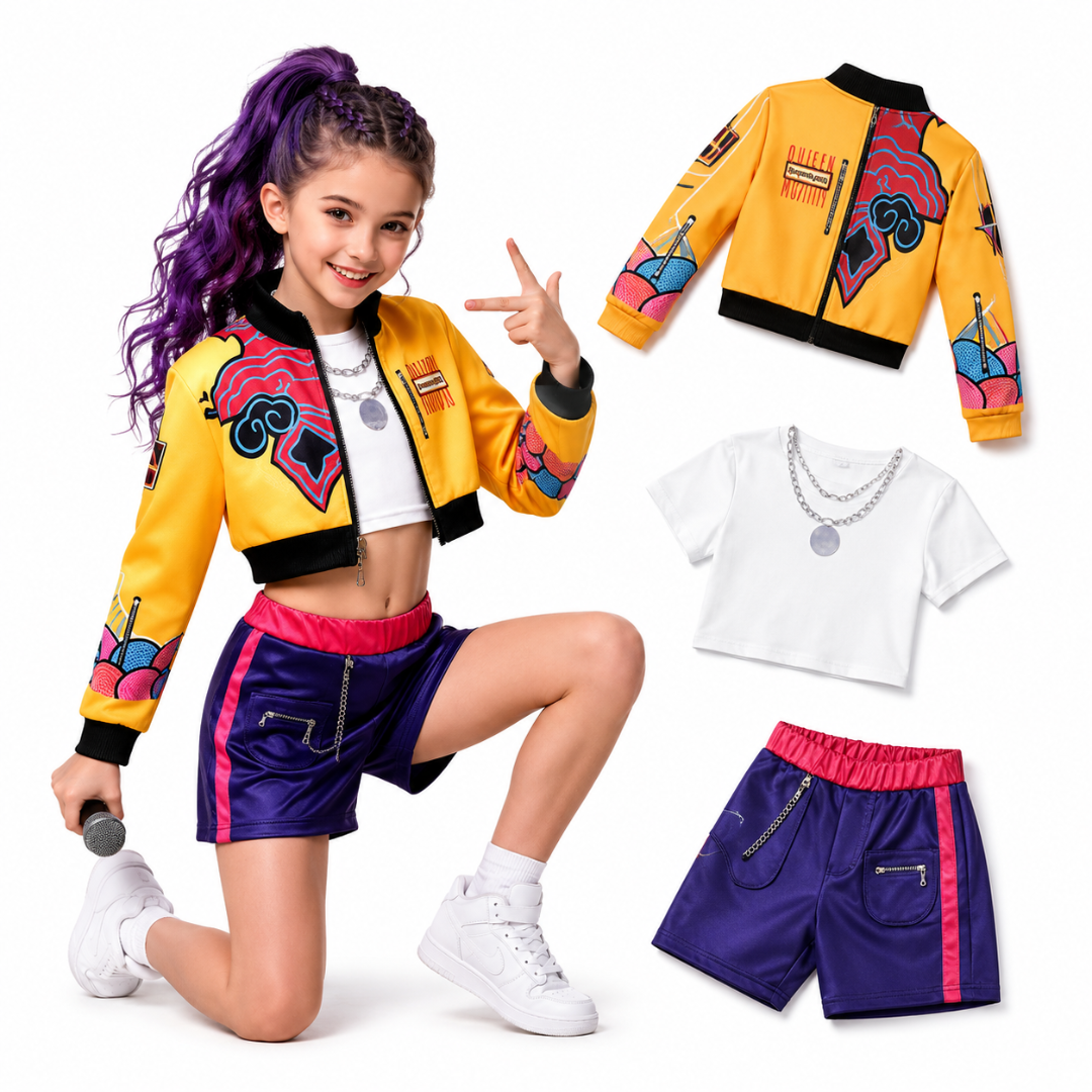Disfraz infantil de Kpop Conjunto de ropa para cantante pop y baile