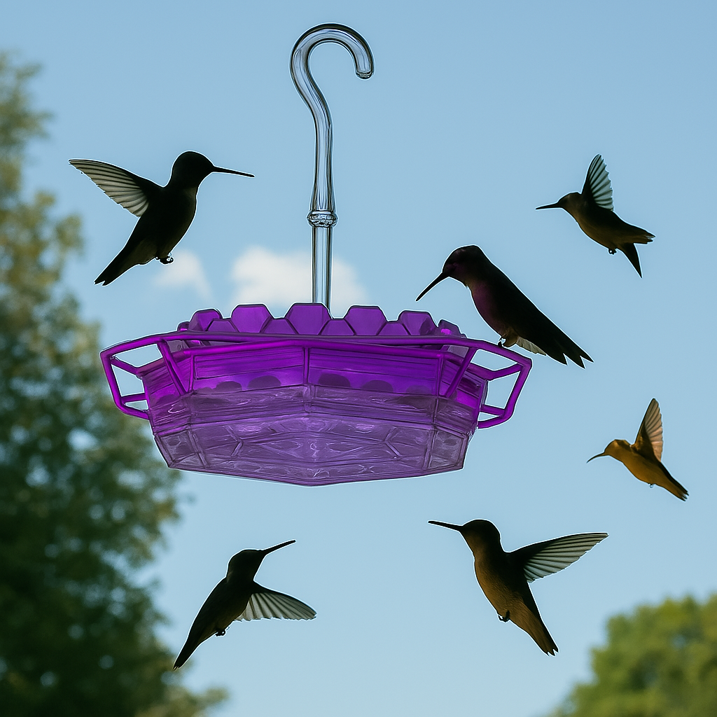 Kolibri-Futterspender Roter Kunststoff Hängender Vogel-Futterspender