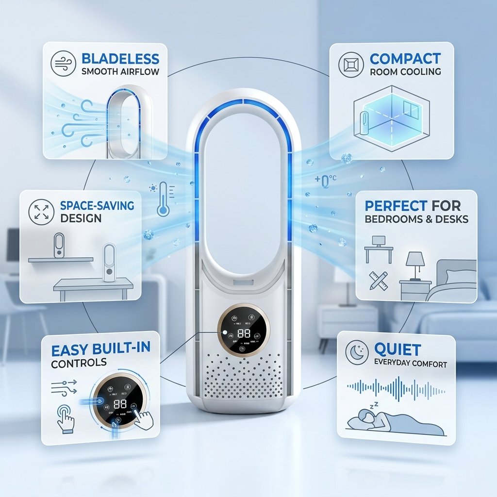 Portable Air Conditioner Cooling Fan Remote Control Design - Image 3