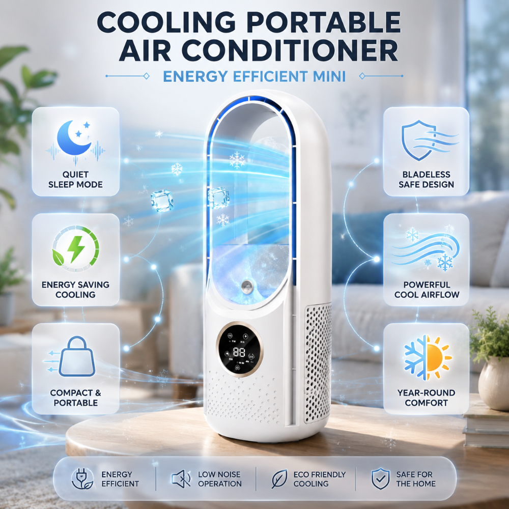 Portable Air Conditioner Energy Efficient Personal Cooling Fan - Image 4