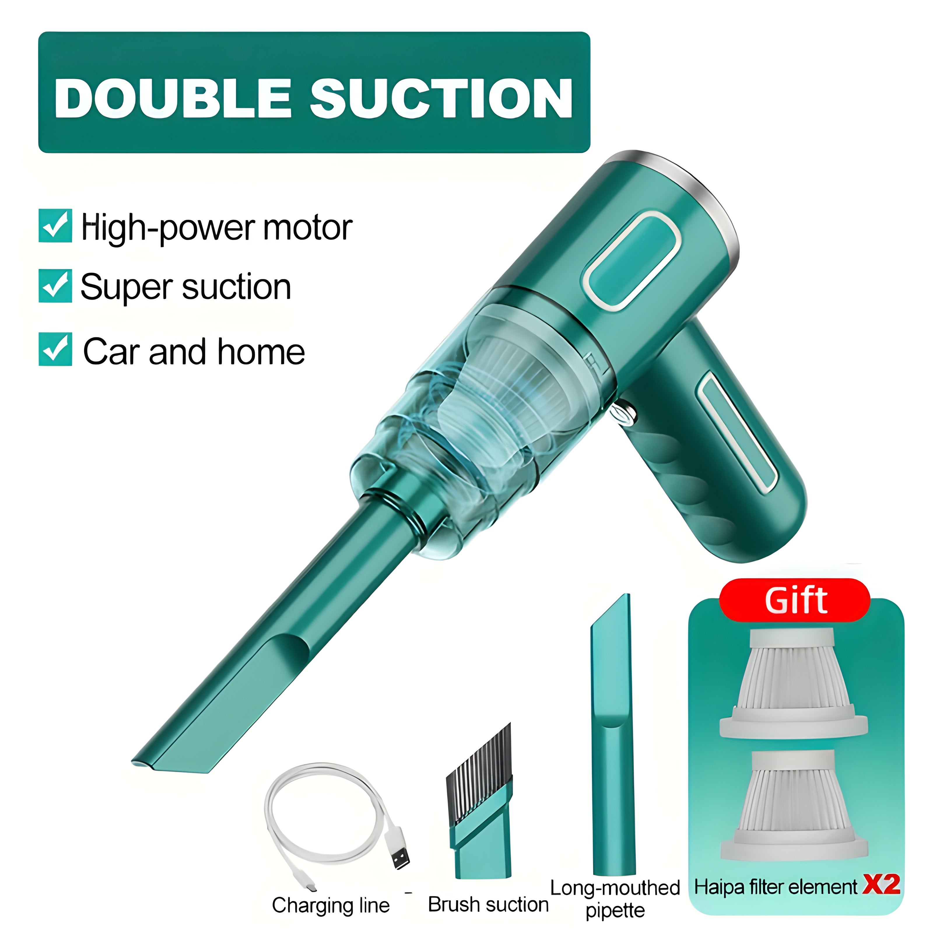 Vacuum Cleaner Handheld Cordless Lightweight Rechargeable