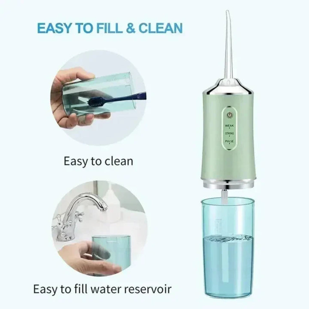 Irrigador dental recargable portátil limpiador dental