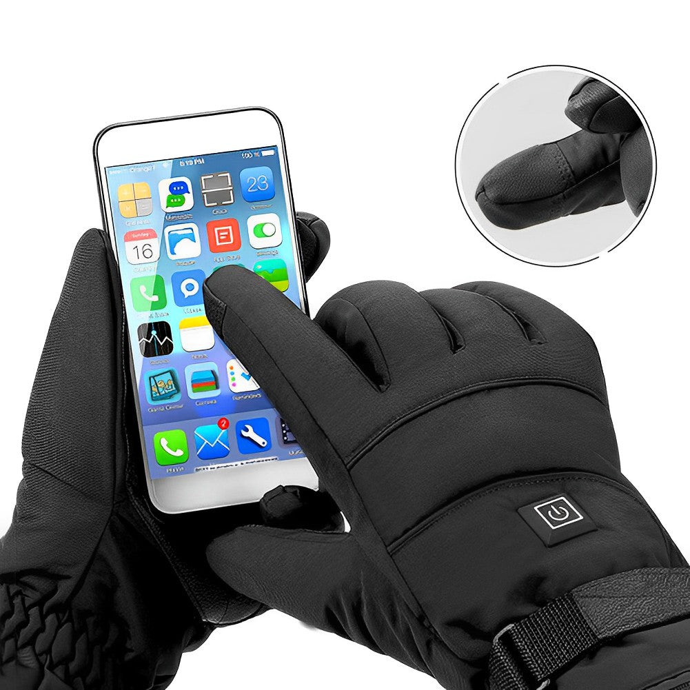 Guantes de invierno calefactados recargables para hombre | Eléctricos