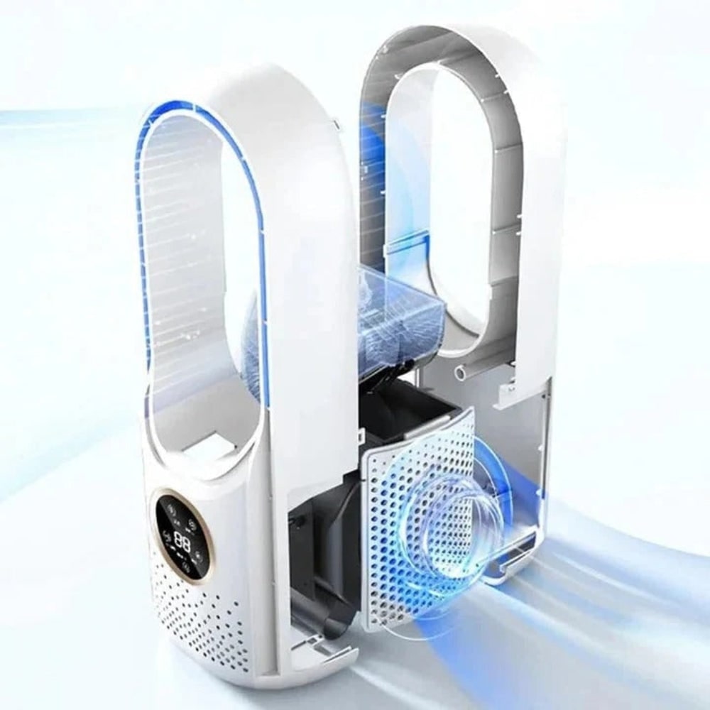 Quiet Air Conditioner Portable Cooling Fan Compact Design - Image 5