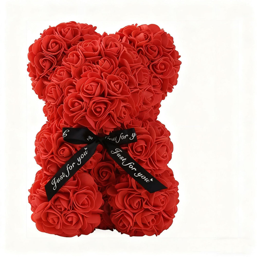 Rose Bear Gift Box Romantic Decorative Teddy