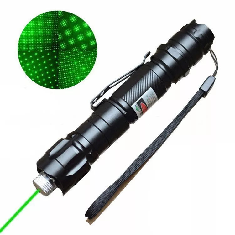 Wiederaufladbarer grüner Laserpointer mit großer Reichweite Taschenlampe