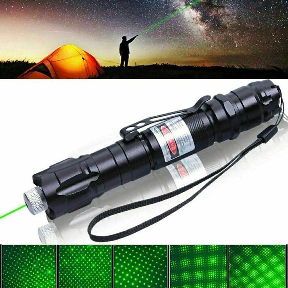 Wiederaufladbarer grüner Laserpointer mit großer Reichweite Taschenlampe