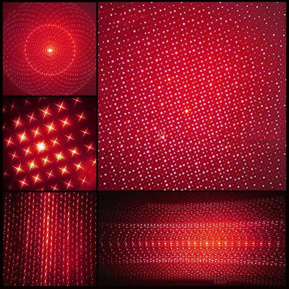 Laserpointer Wiederaufladbare Rote Mehrzweck-Taschenlampen-Set