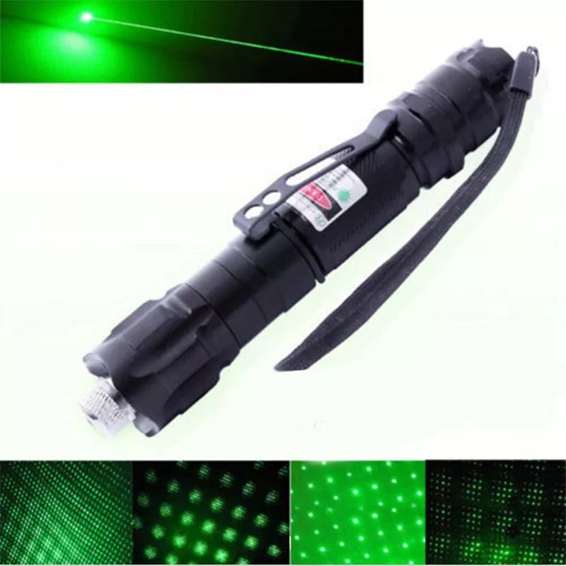Wiederaufladbarer grüner Laserpointer mit großer Reichweite Taschenlampe