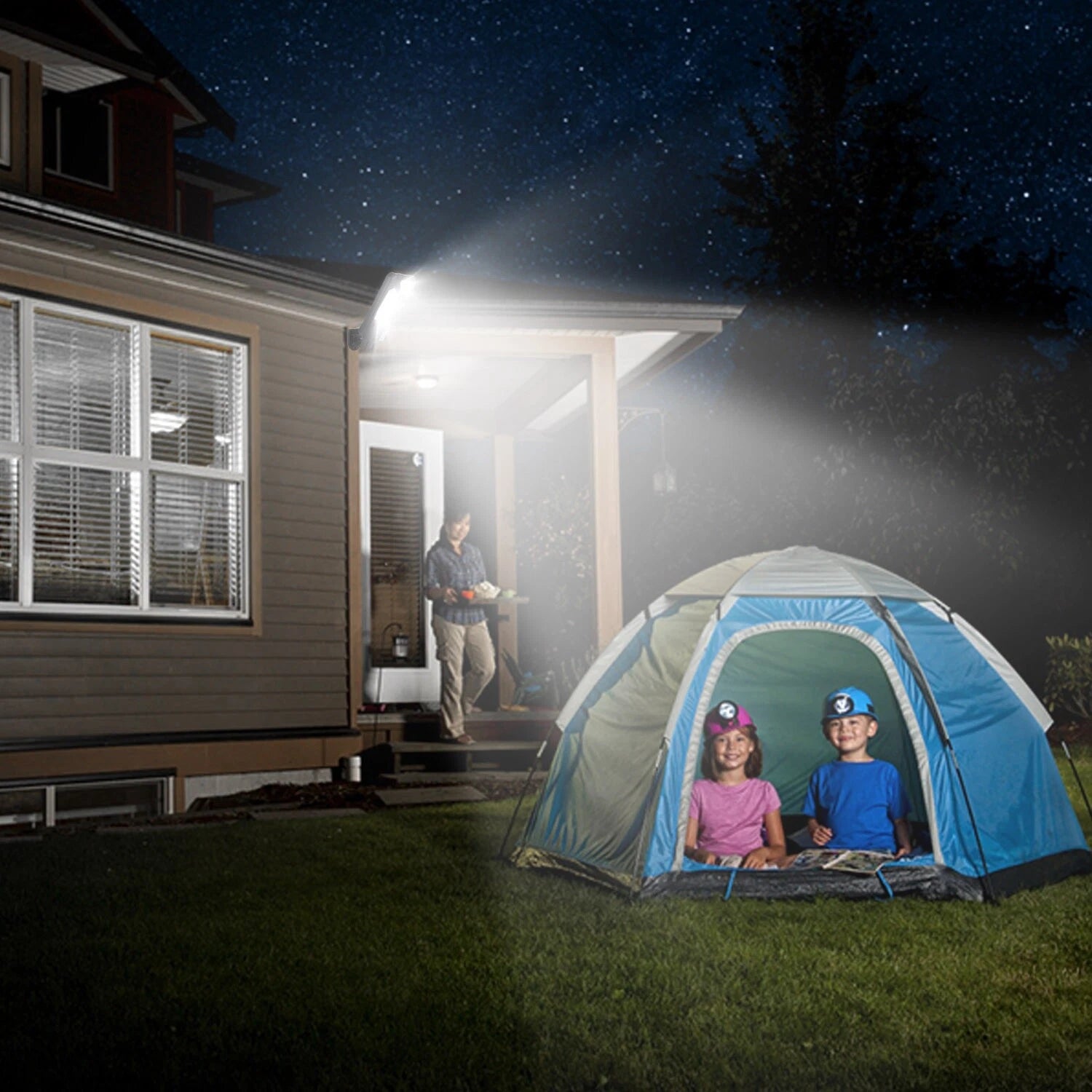 屋外用ソーラー壁掛けライト モーションセンサー プラスチック