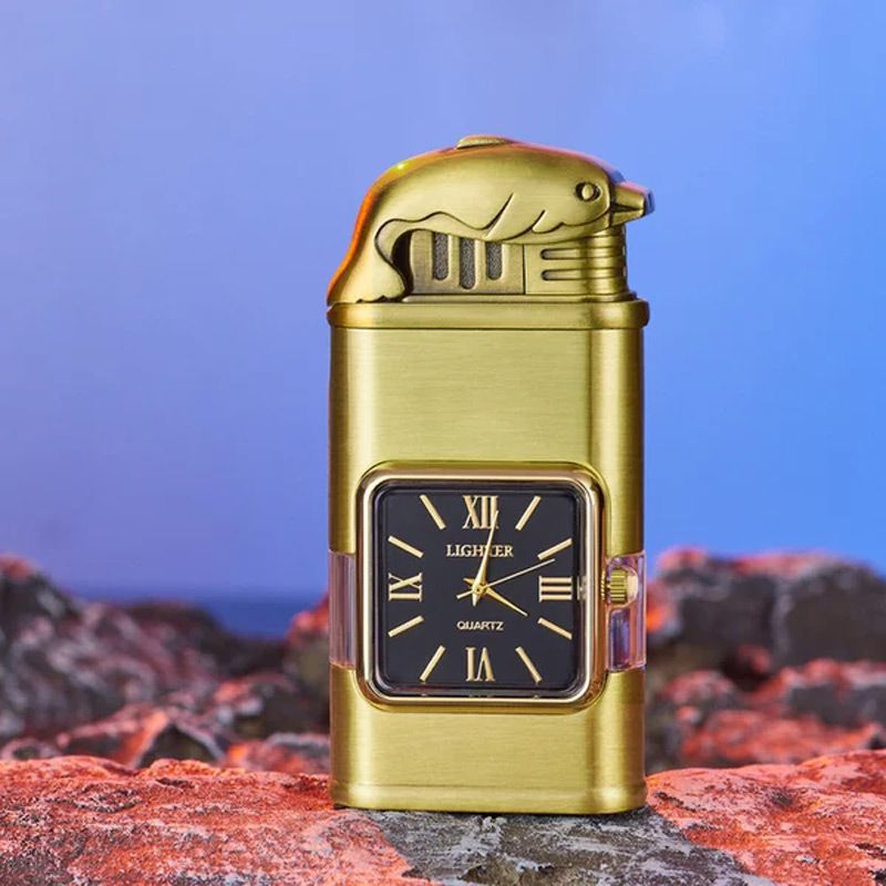 Sandsberg Vintage Uhr Bezel Jetflamme Taschenfeuerzeug - Image 6