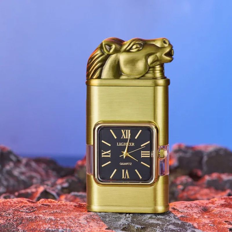 Sandsberg Vintage Uhr Bezel Jetflamme Taschenfeuerzeug - Image 7