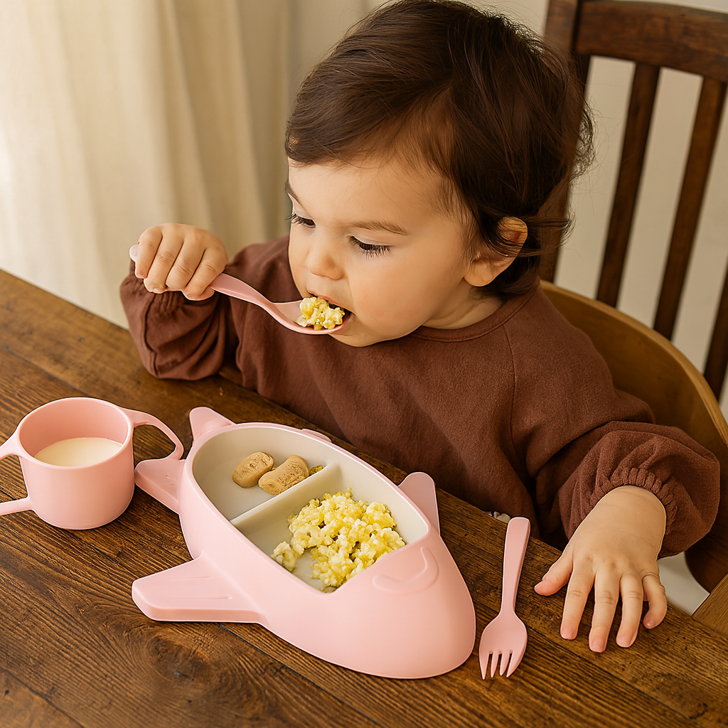 Kinder Teller Set Auto Stil Langlebiges Kunststoff Design