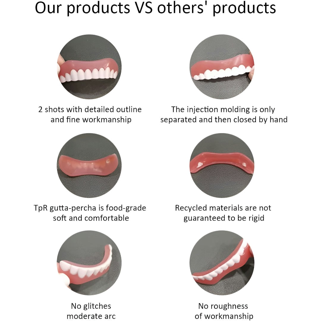 Silicone Dentures Kit Oral Care Replacement Set Denture Kit - Image 5