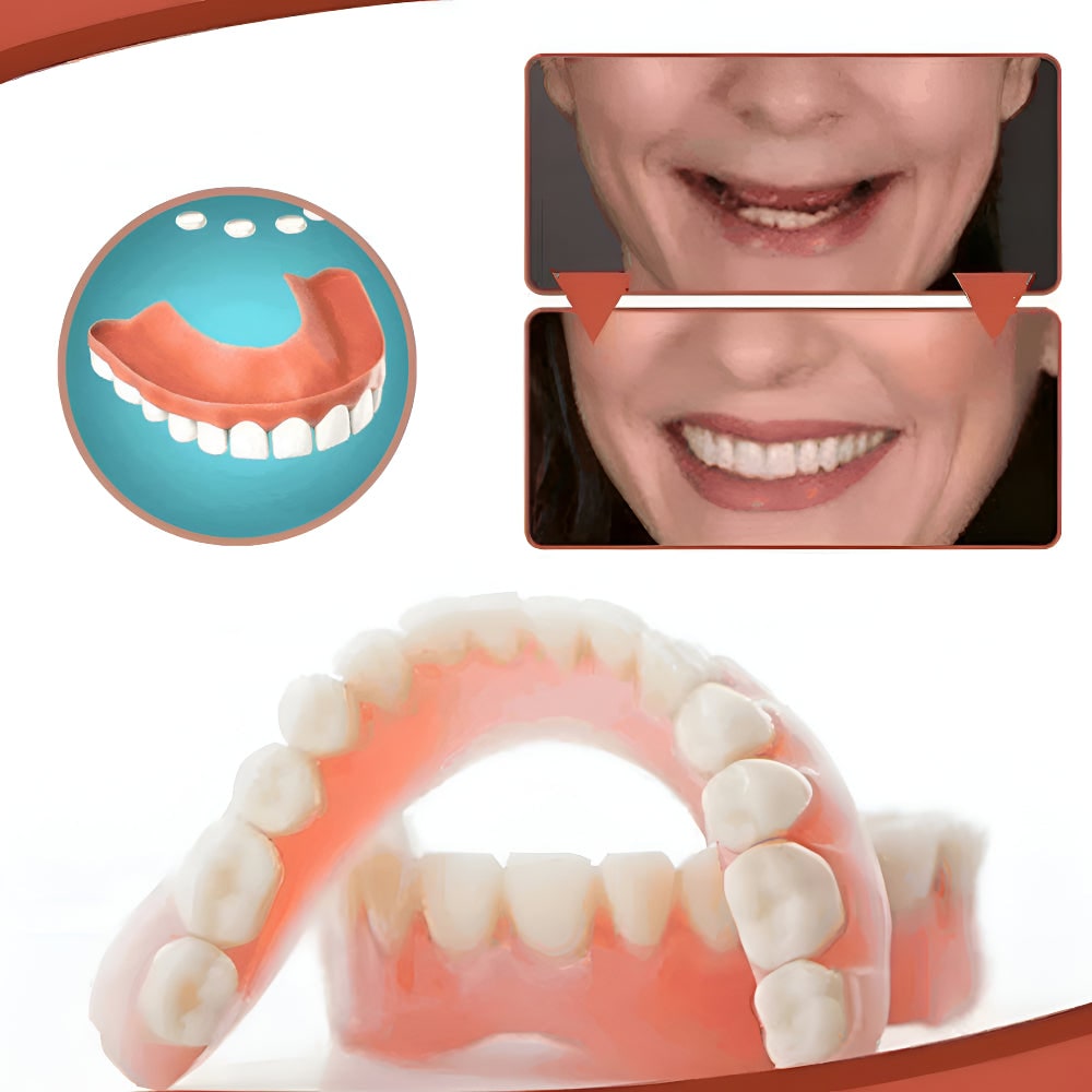 Silicone Dentures Kit Oral Care Replacement Set Denture Kit - Image 7