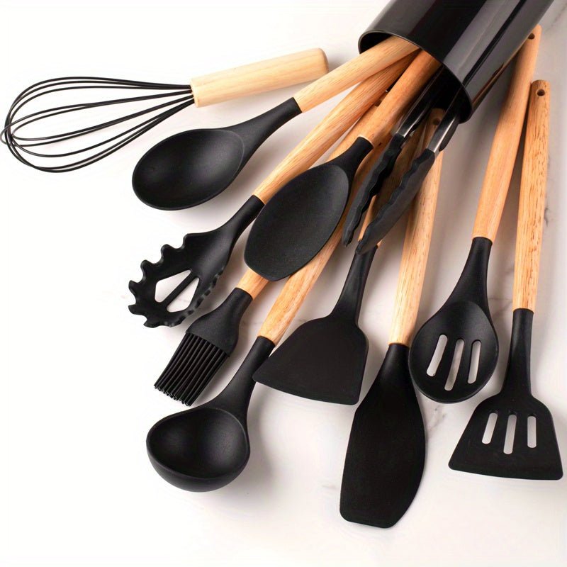 Kitchen Utensils Set Silicone Non-Stick Cooking Tools