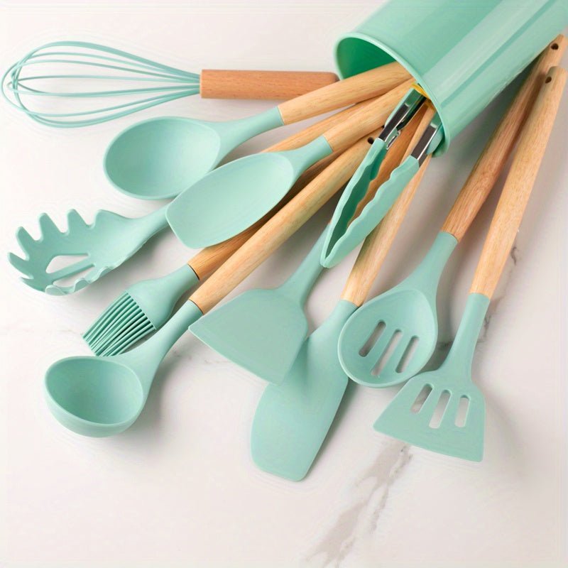 Kitchen Utensils Set Silicone Non-Stick Cooking Tools