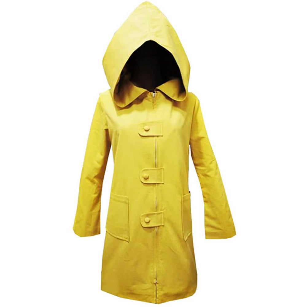Six Cosplay Costume Kids Adult Hooded Jacket Yellow Coat for Halloween Dress Up - Image 3