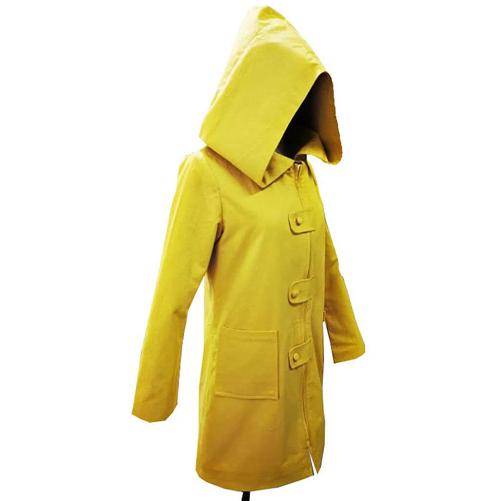 Six Cosplay Costume Kids Adult Hooded Jacket Yellow Coat for Halloween Dress Up - Image 4