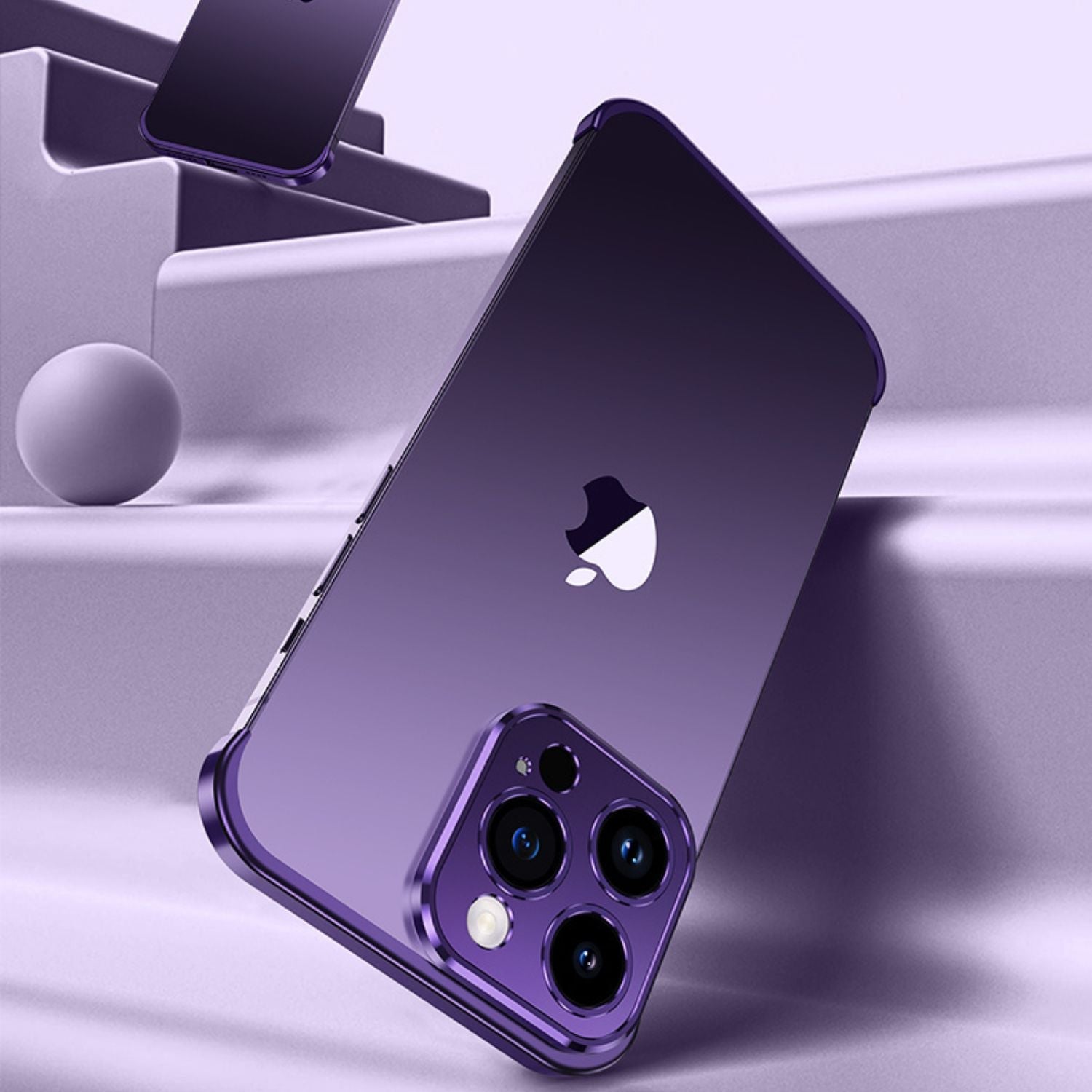 電話ケース ミニマリスト スリム 保護用メタルカバー