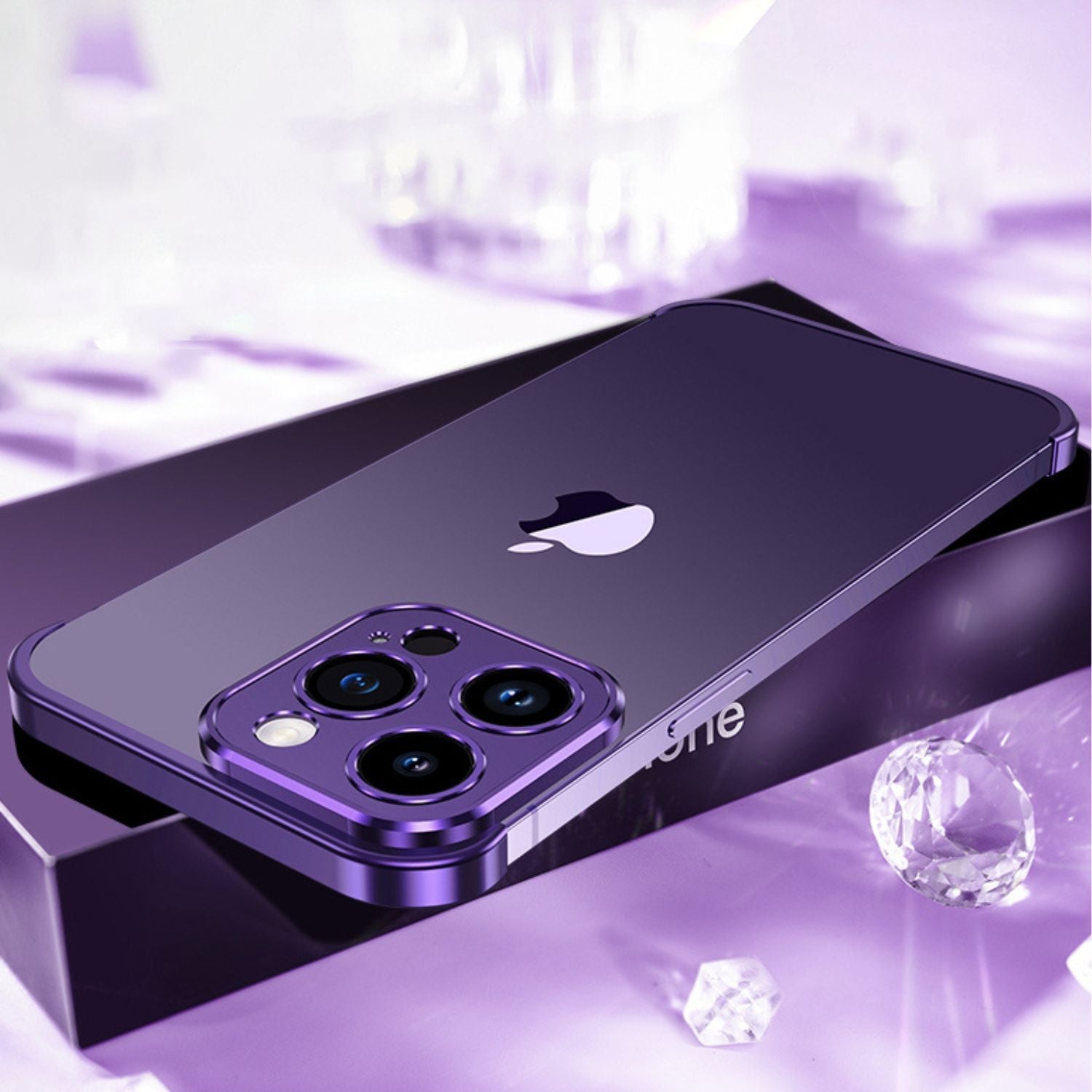 電話ケース ミニマリスト スリム 保護用メタルカバー