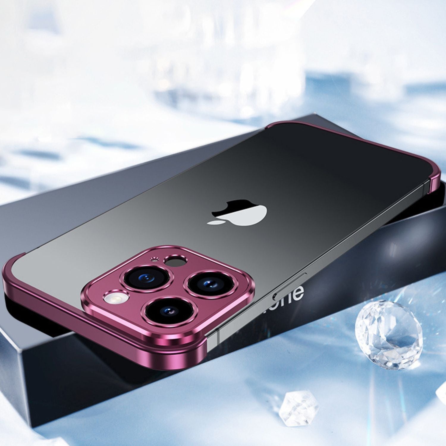 電話ケース ミニマリスト スリム 保護用メタルカバー