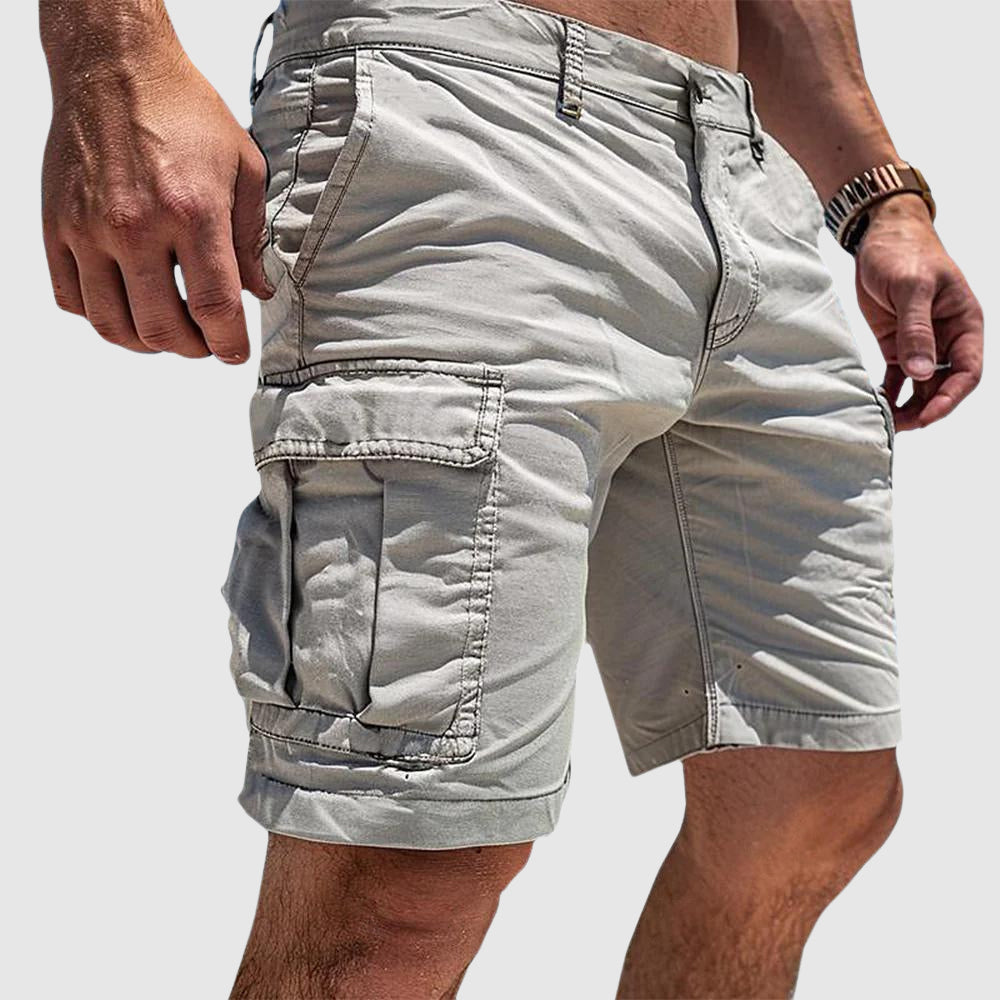 Pantalones cortos de trabajo cargo para hombre de verano | Bolsillos con cremallera