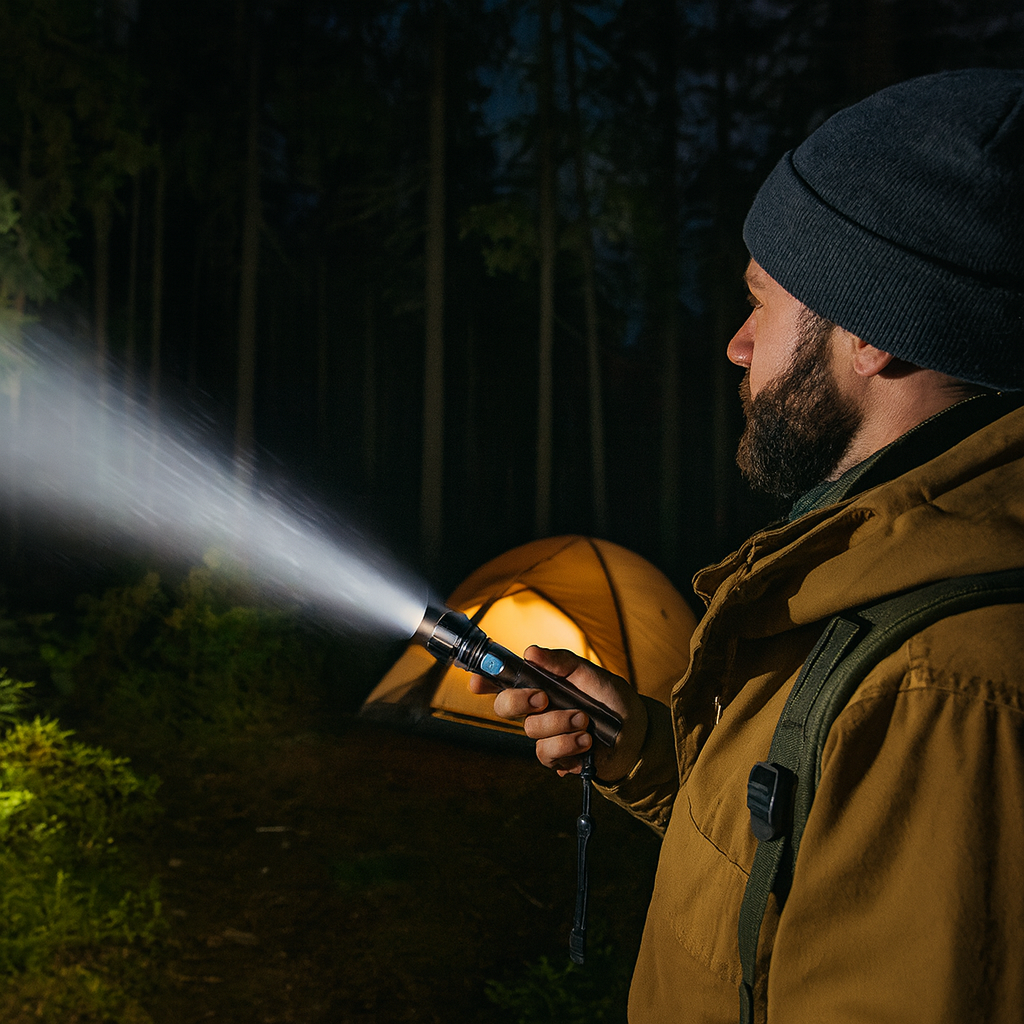 LED dobíjecí baterka lovecké vybavení svítilna