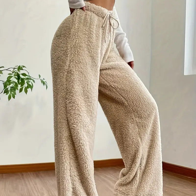 Women's Wide Leg Lounge Trousers | High Waisted Sweatpants
