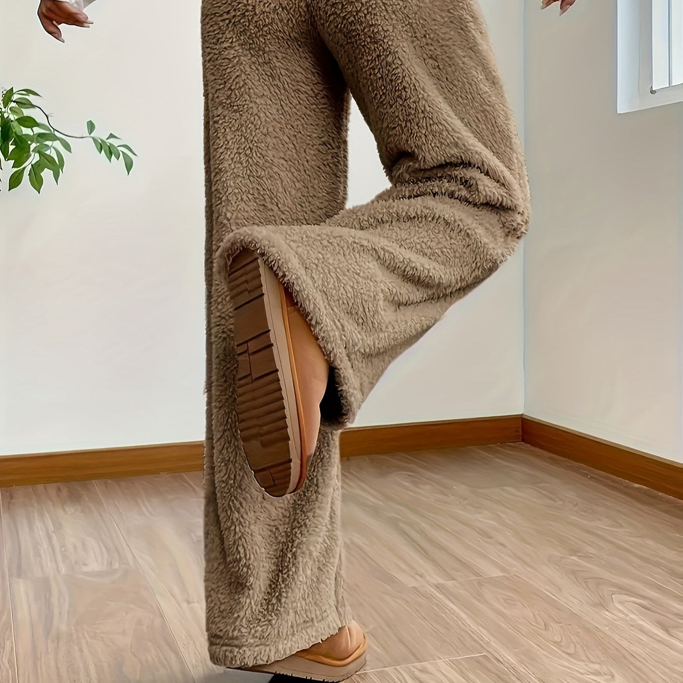 Women's Wide Leg Lounge Trousers | High Waisted Sweatpants