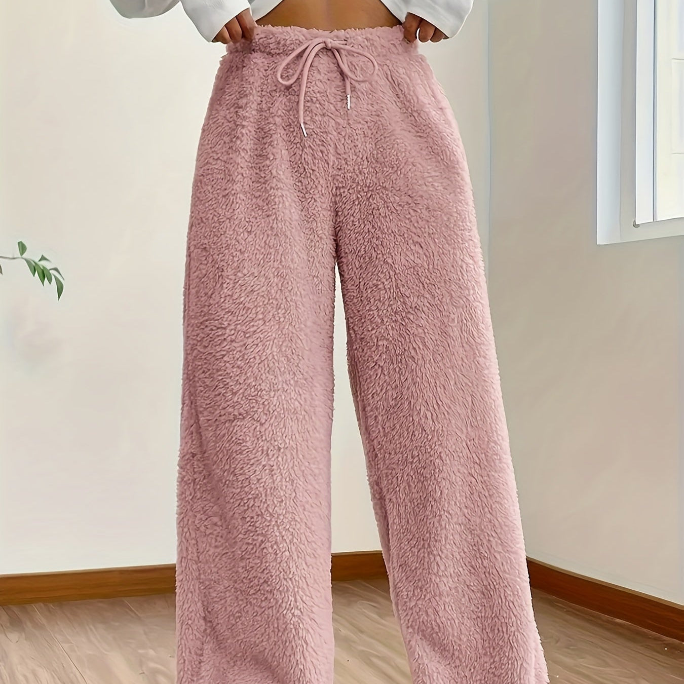 Women's Wide Leg Lounge Trousers | High Waisted Sweatpants