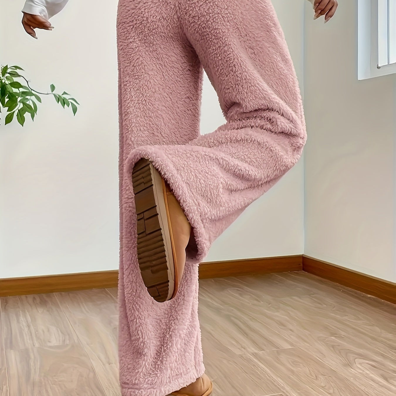 Women's Wide Leg Lounge Trousers | High Waisted Sweatpants