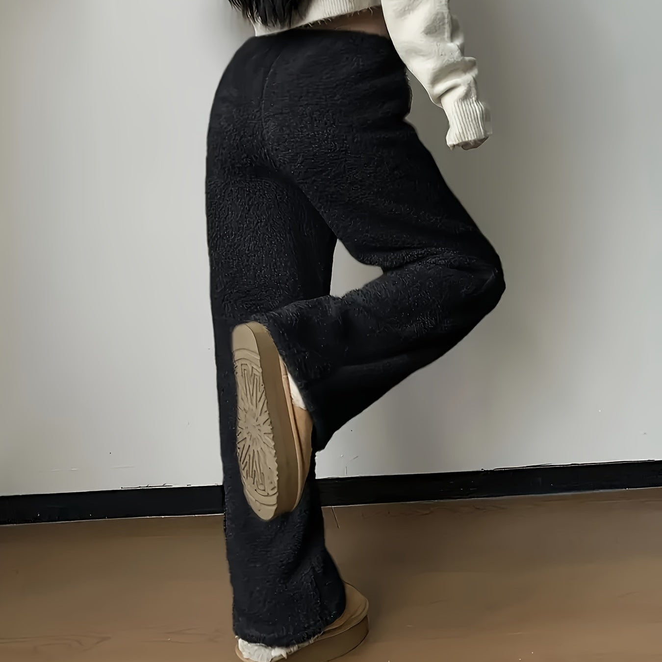 Women's Wide Leg Lounge Trousers | High Waisted Sweatpants