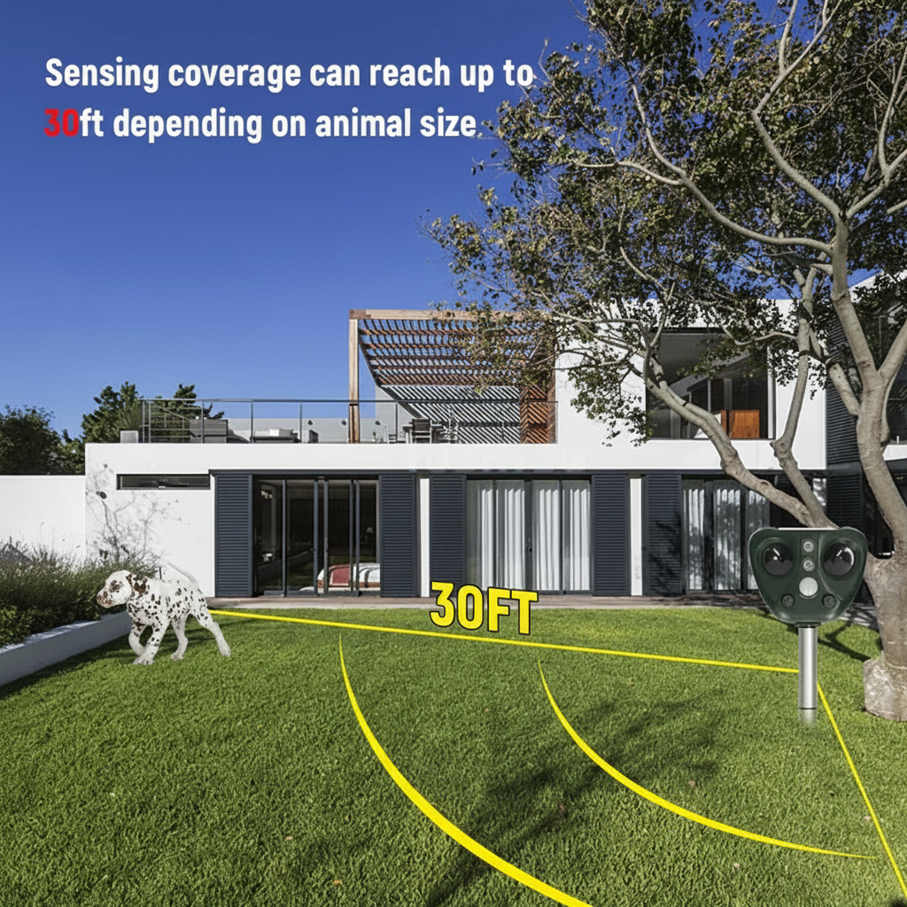 Ultrasonic Bird Repeller Solar Bird Repeller Ultrasonic Pest Control - Image 2